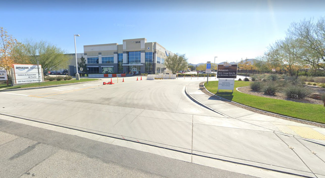 amazon distribution center where truck analytics were assessed