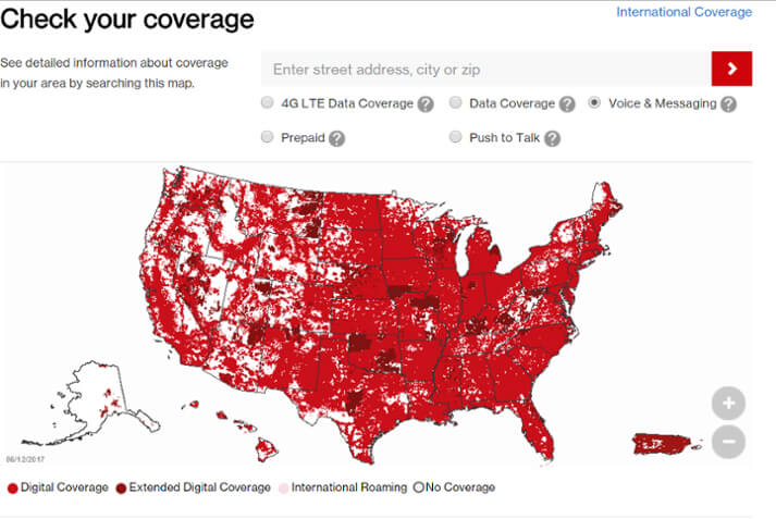 verizon coverage map example