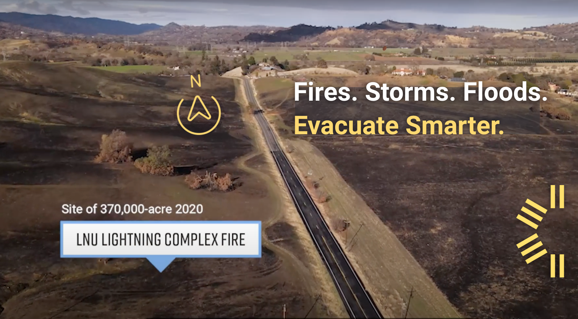 LNU Lightning Complex Fire Evacuation Map Video