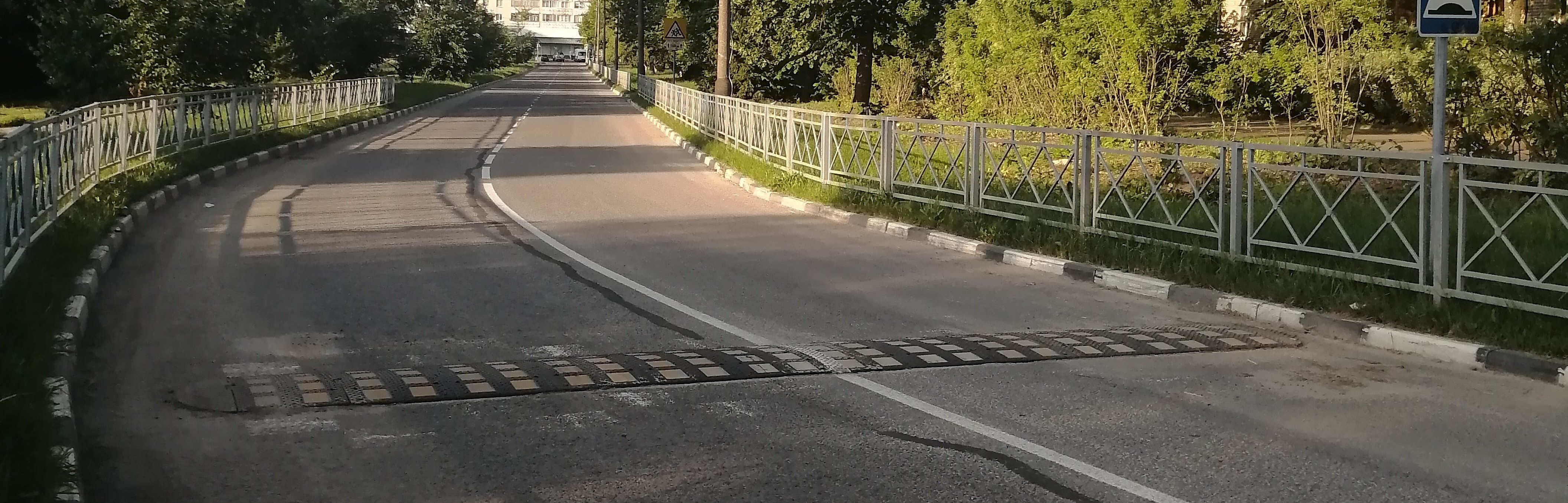 traffic calming speed bump example